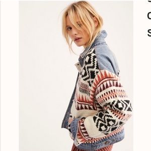 Free people denim lakeside denim jacket